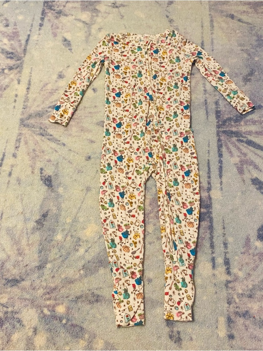 Posh peanut Disney Princess friends 12-18M convertible zippy bamboo pajamas pjs